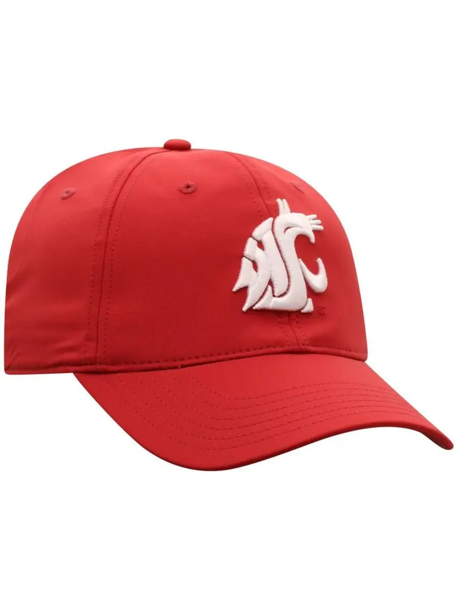 Top of the World Мужская регулируемая кепка Crimson Washington State Cougars Victory Trainer — изображение 2 из 4, красный