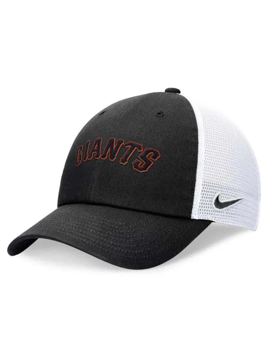 Nike Мужская черная регулируемая кепка-тракер с логотипом San Francisco Giants — изображение 1 из 4, черный