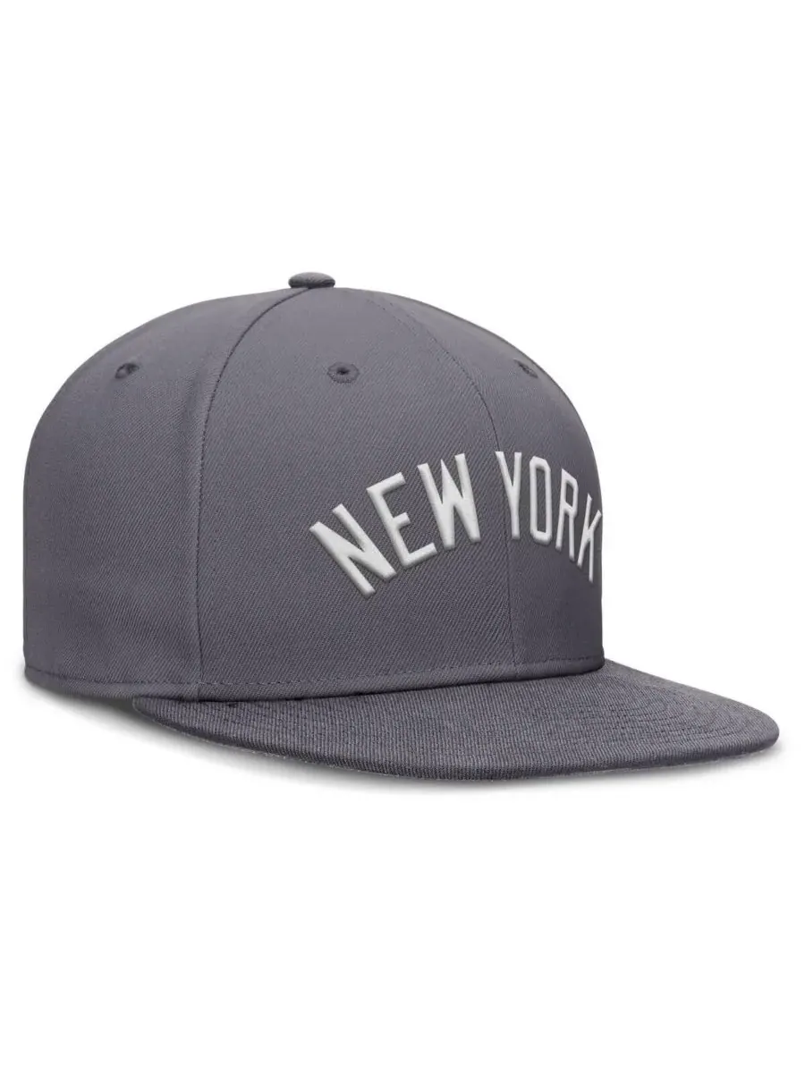 Nike Мужская серая бейсболка New York Yankees Performance True Fitted — изображение 3 из 4, серый