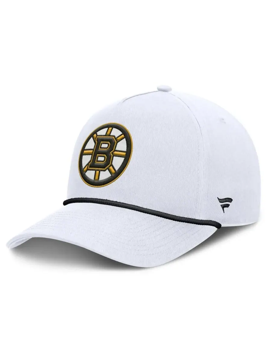 Fanatics Мужская белая регулируемая кепка Boston Bruins Rope A-Frame — изображение 1 из 4, белый