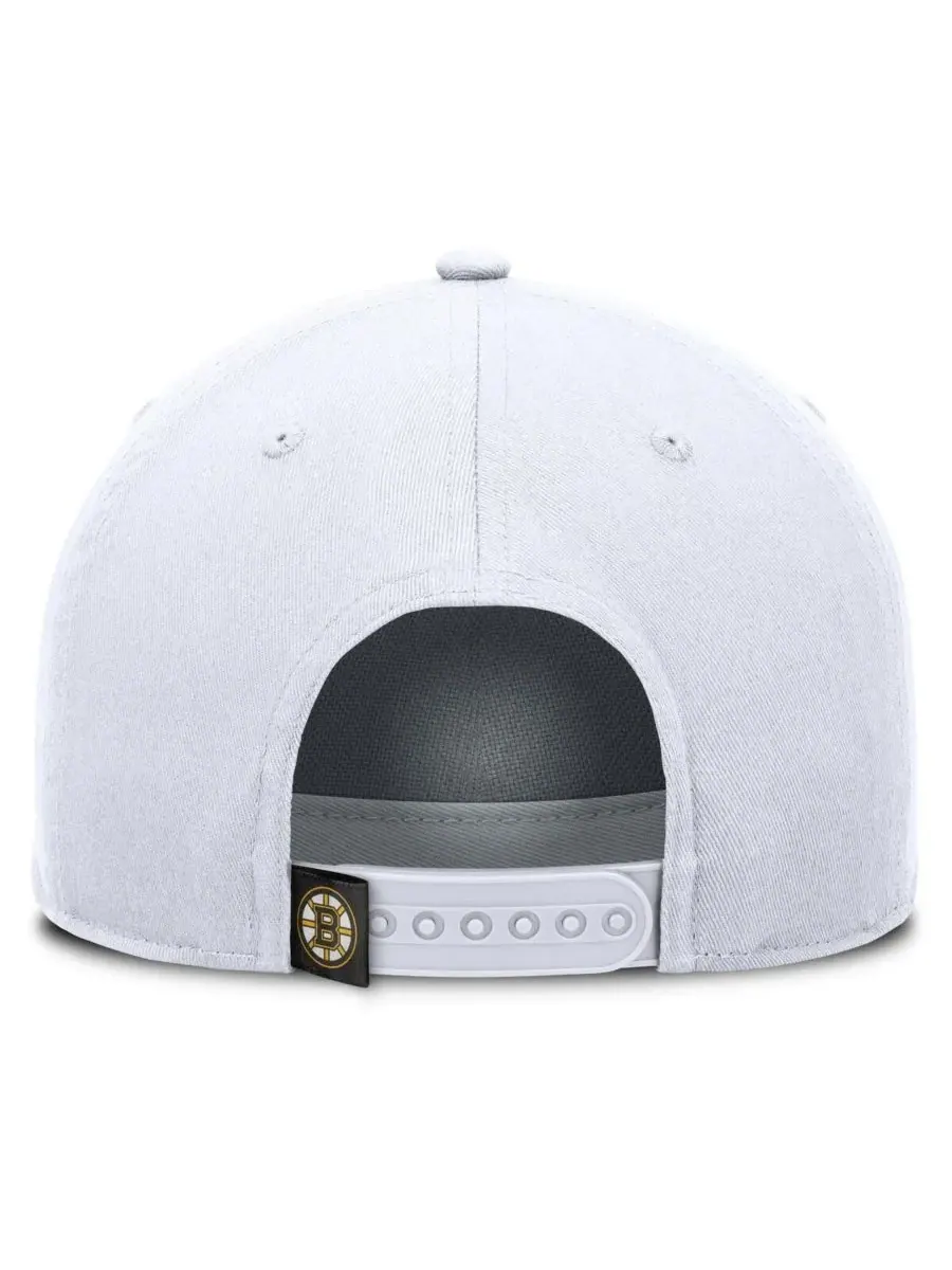 Fanatics Мужская белая регулируемая кепка Boston Bruins Rope A-Frame — изображение 4 из 4, белый