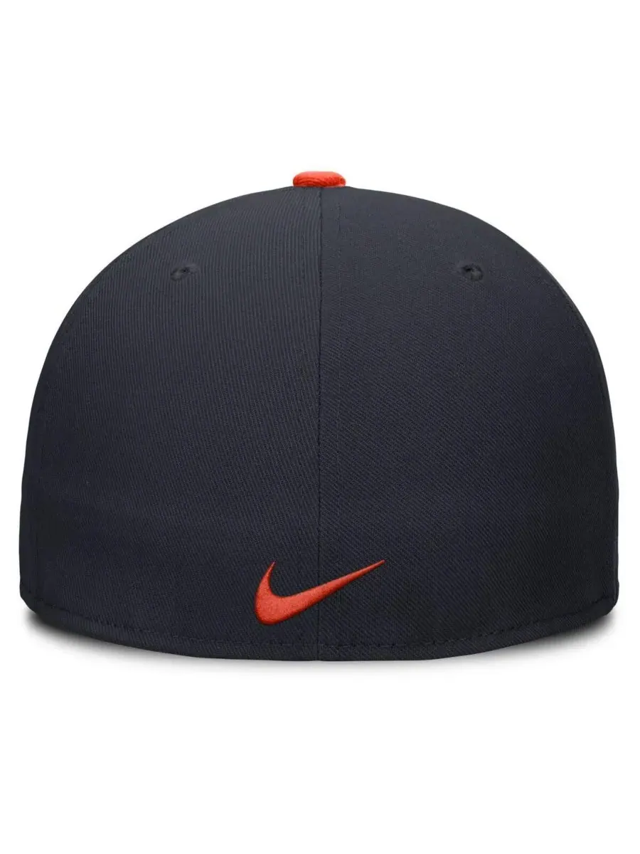 Nike Мужская темно-синяя бейсболка Detroit Tigers True Performance Fitted Hat — изображение 2 из 4, темно-синий