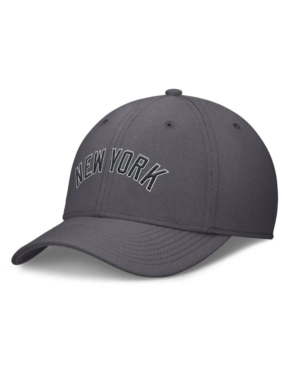 Nike Мужская серая бейсболка New York Yankees Swoosh Performance Flex — изображение 1 из 4, серый