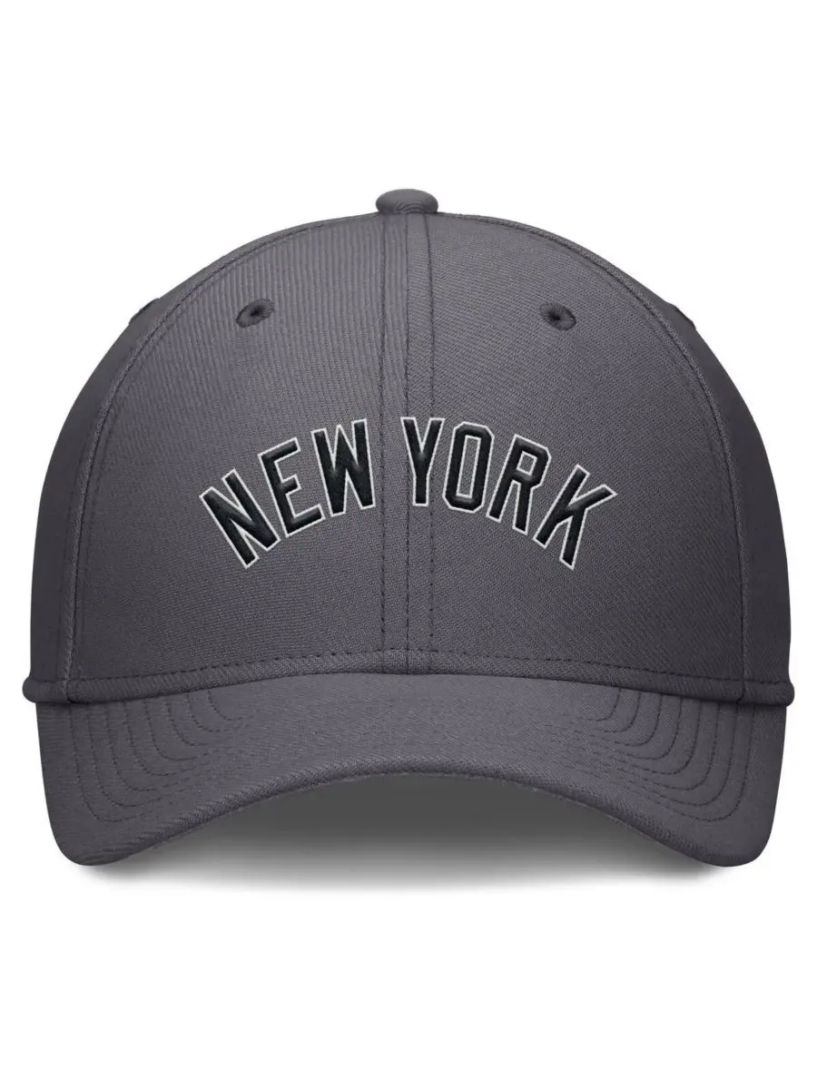 Nike Мужская серая бейсболка New York Yankees Swoosh Performance Flex — изображение 3 из 4, серый