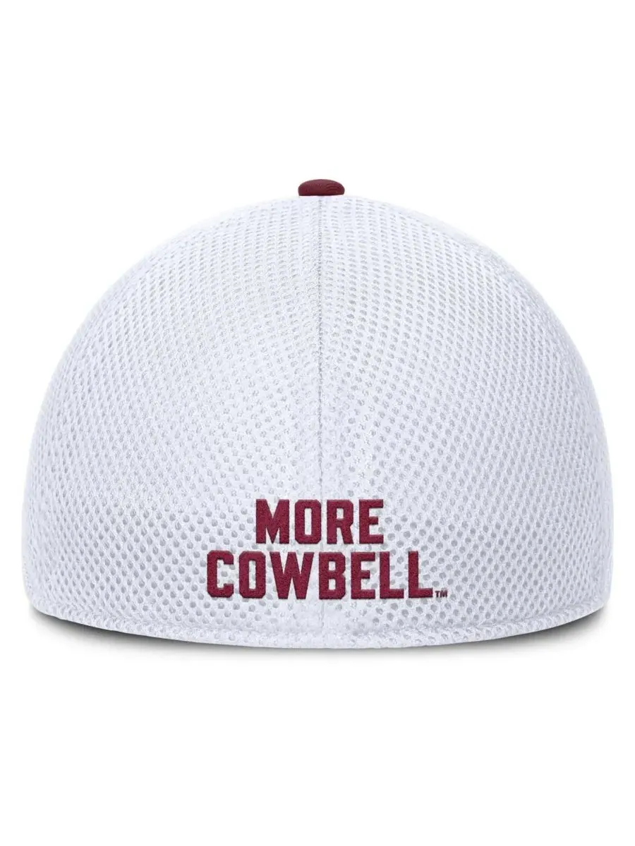 Fanatics Мужская кепка Trigger Flex цвета светло-серый/белый с символикой команды Mississippi State — изображение 2 из 4