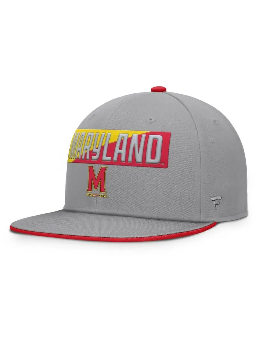 Fanatics Мужская серая кепка-бейсболка Maryland Terrapins Duo с регулируемой застежкой — изображение 1 из 4, серый