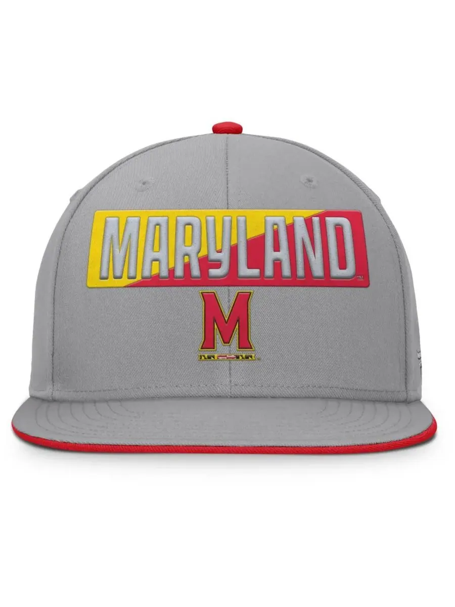 Fanatics Мужская серая кепка-бейсболка Maryland Terrapins Duo с регулируемой застежкой — изображение 2 из 4, серый