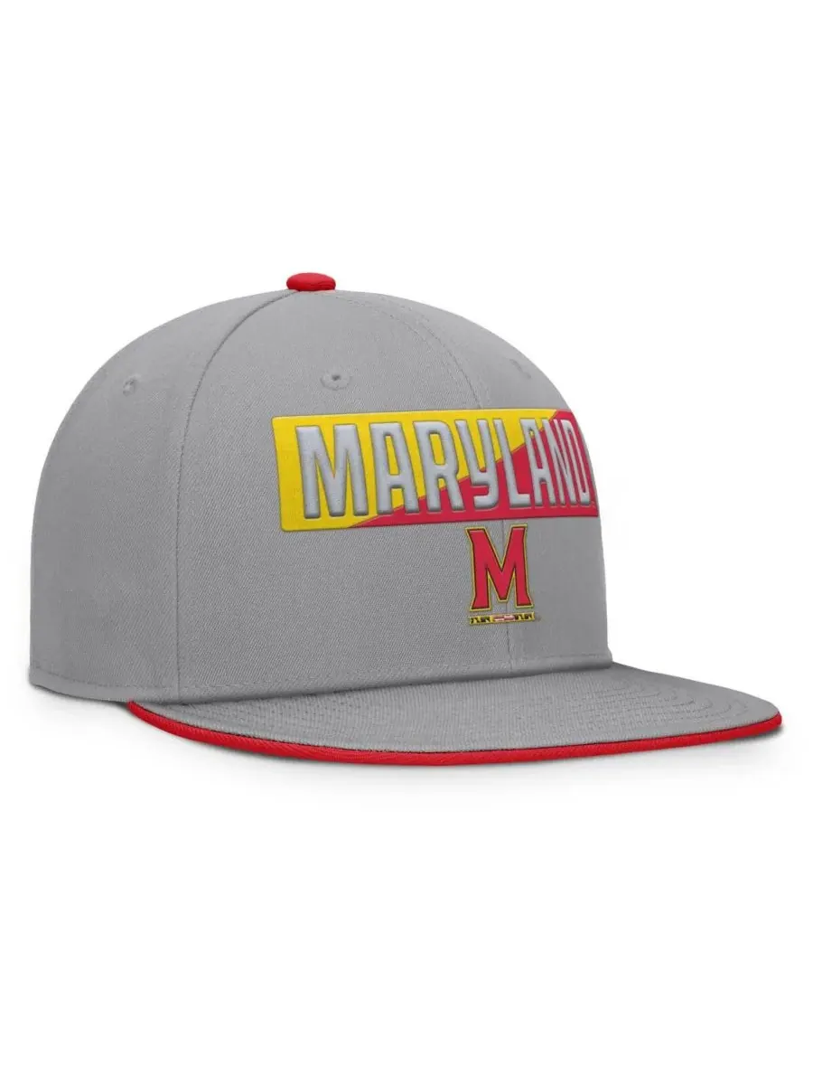 Fanatics Мужская серая кепка-бейсболка Maryland Terrapins Duo с регулируемой застежкой — изображение 3 из 4, серый