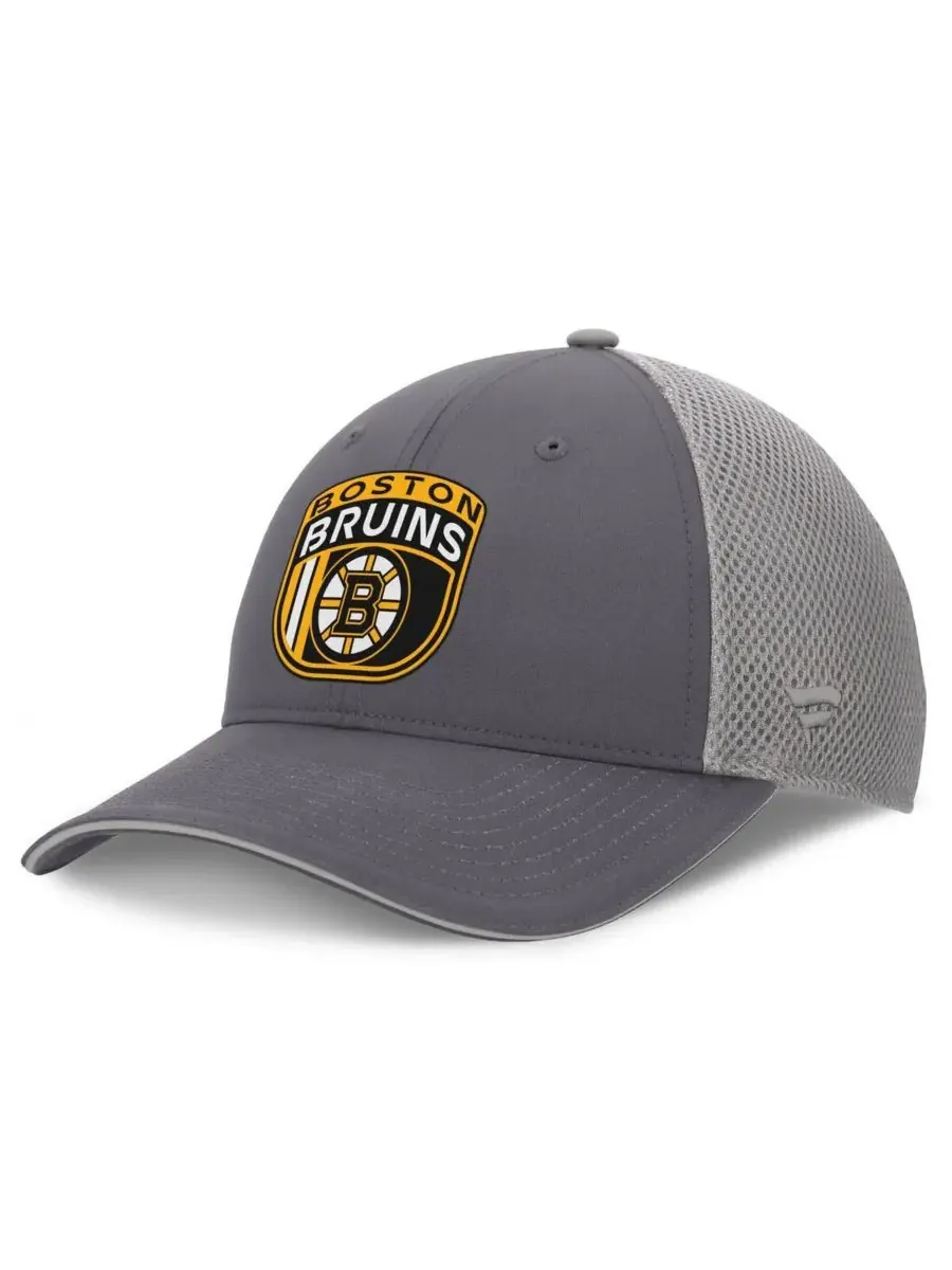 Fanatics Мужская серая бейсболка Boston Bruins Authentic Pro Home Ice Trucker с регулируемым — изображение 3 из 4, серый