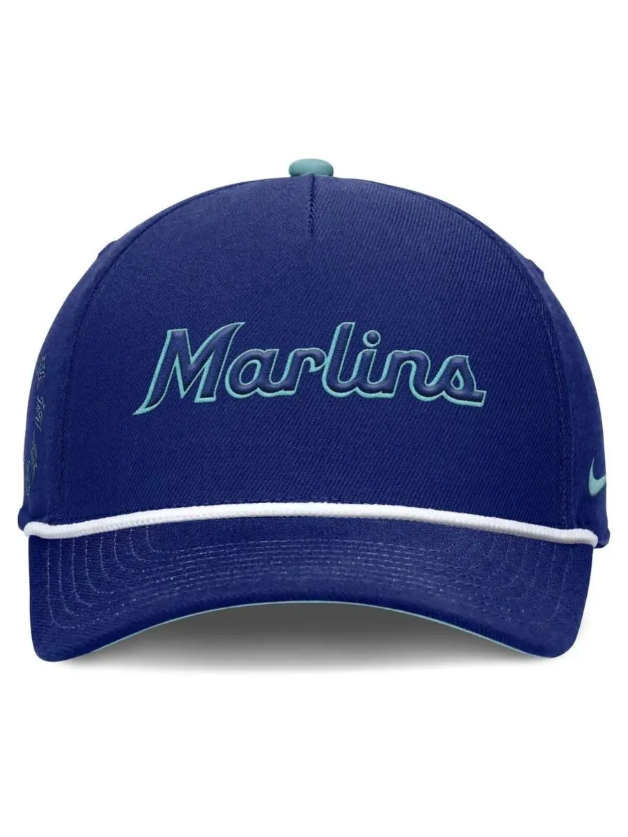 Мужская регулируемая бейсболка Royal Miami Marlins ко Дню отца Nike — изображение 4 из 4, королевский