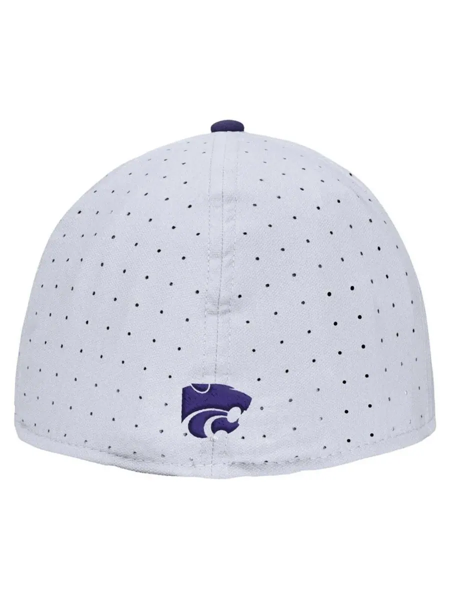 Nike Мужская белая бейсболка Kansas State Wildcats On-Field True Performance — изображение 2 из 3, белый