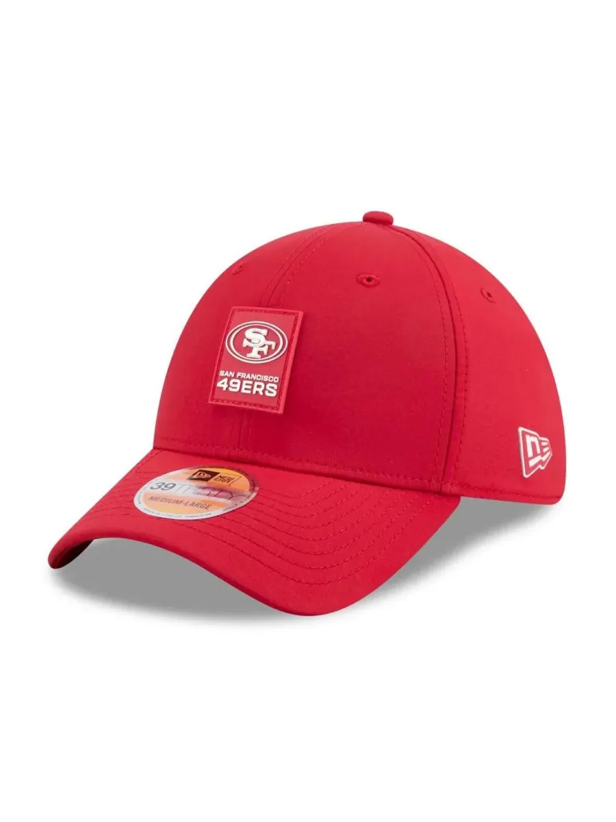 Мужская алая кепка San Francisco 49ers 2025 Sideline 39THIRTY Flex New Era