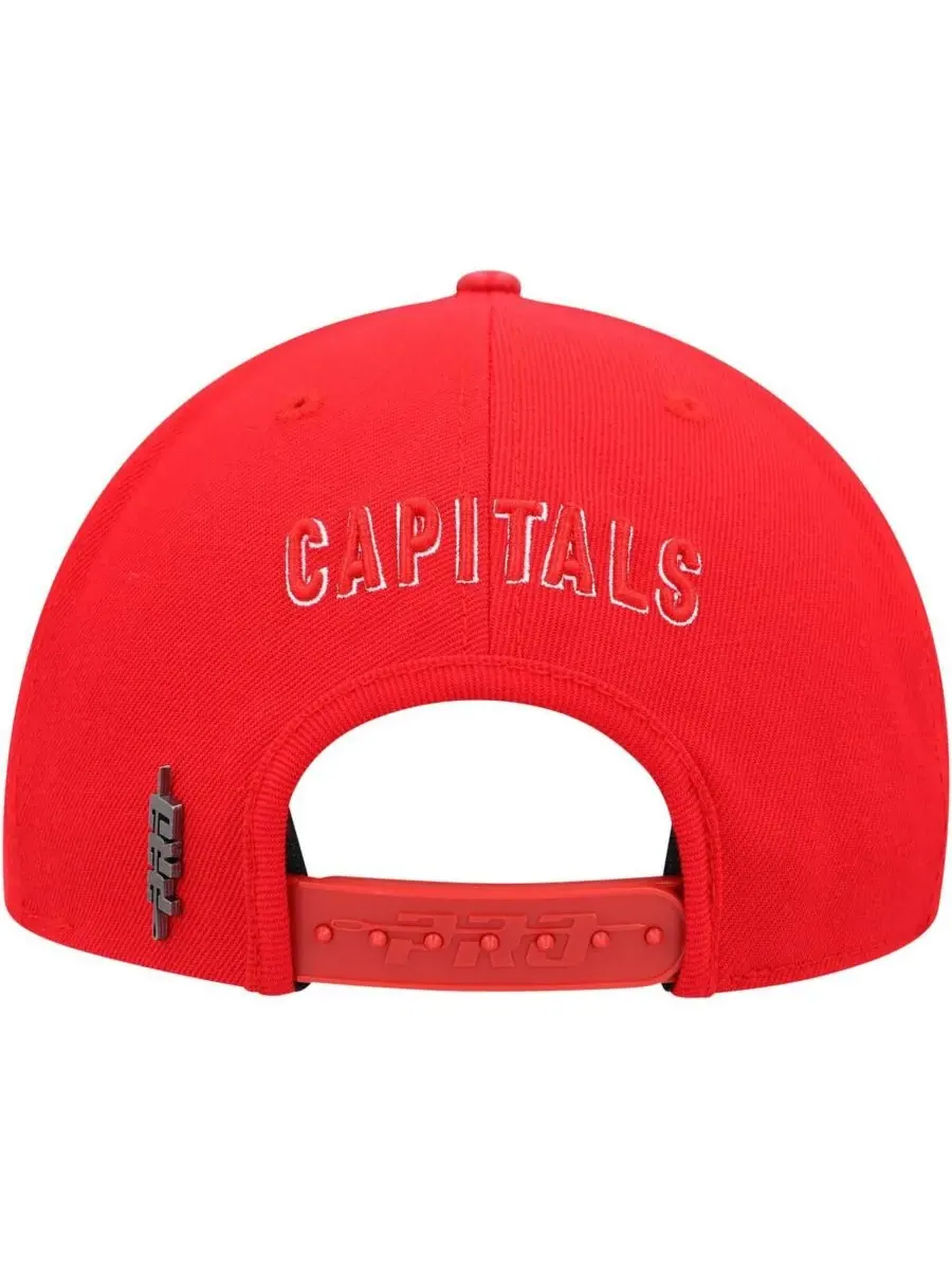 Pro Standard Мужская красная бейсболка Washington Capitals Core Classic Logo Snapback — изображение 4 из 4, красный