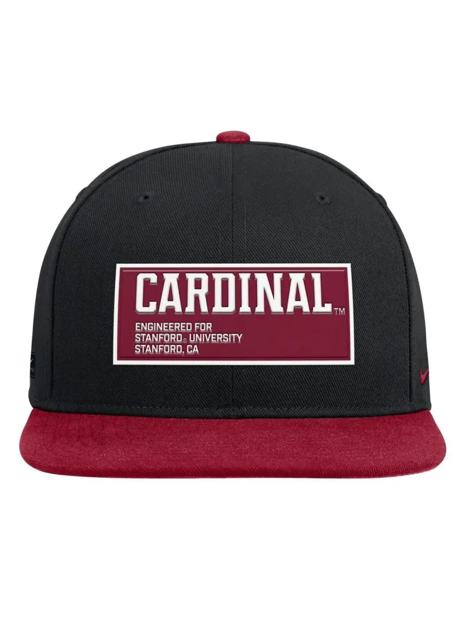 Nike Мужская кепка-бейсболка Stanford Cardinal 2025 с нашивкой Pro Dri-FIT черного/синего цвета — изображение 2 из 4, черный