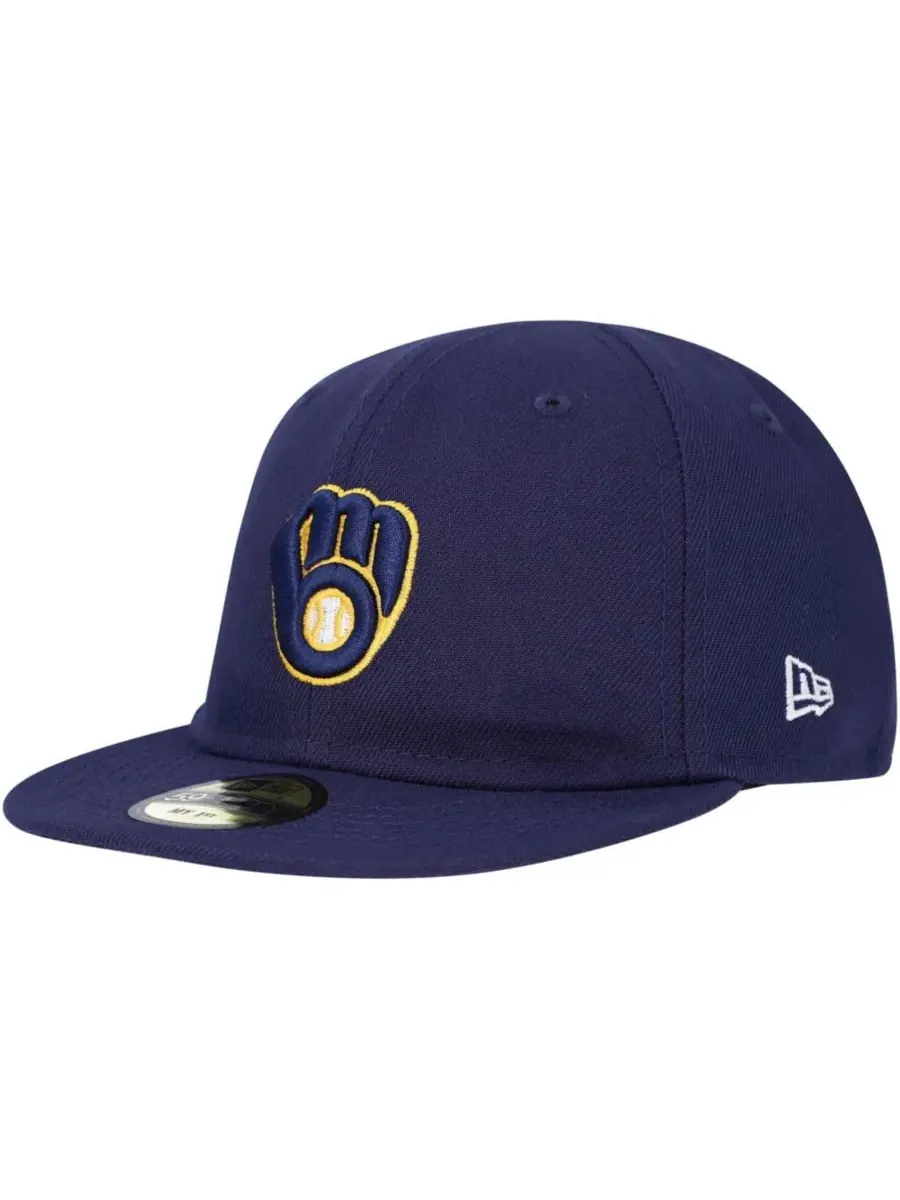 Бейсболка из полиэстера с вышивкой Milwaukee Brewers New Era — изображение 1 из 4, темно-синий