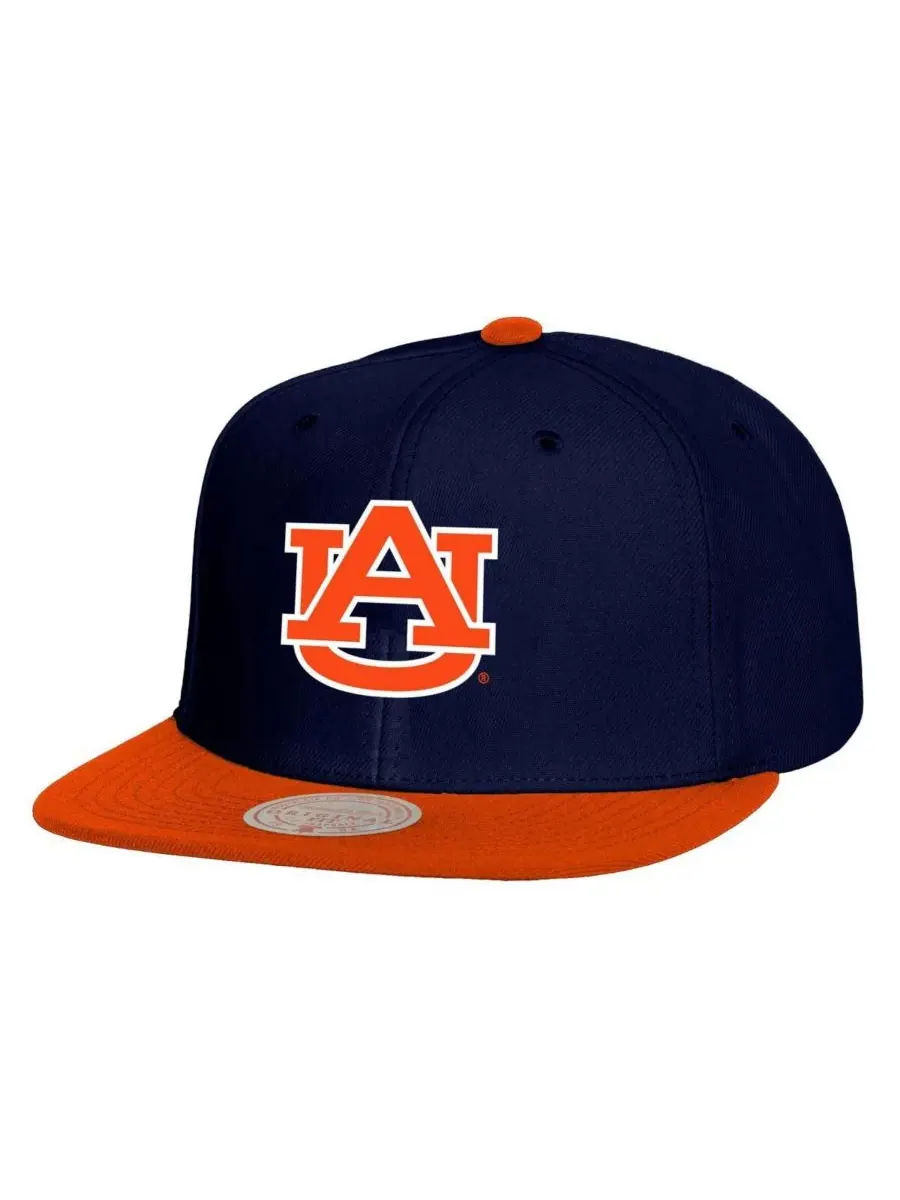 Mitchell & Ness Мужская двухцветная кепка Auburn Tigers 2.0 в сине-оранжевом цвете — изображение 1 из 2