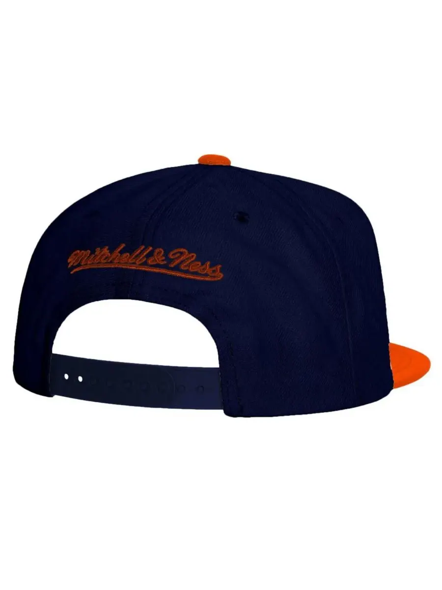 Mitchell & Ness Мужская двухцветная кепка Auburn Tigers 2.0 в сине-оранжевом цвете — изображение 2 из 2