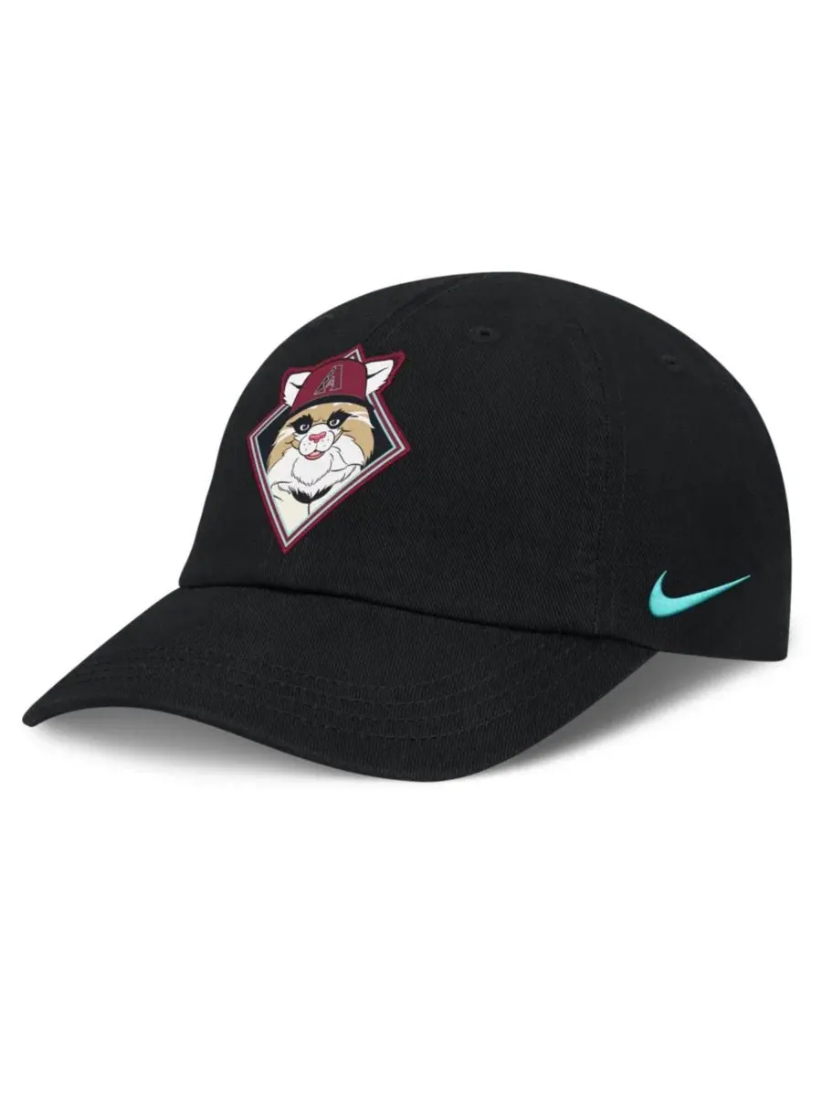 Бейсболка Nike с эмблемой талисмана Arizona Diamondbacks — изображение 1 из 4, черный
