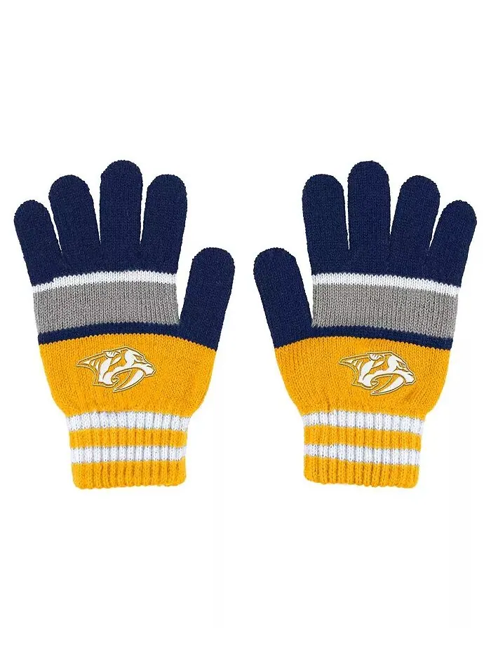 Женский комплект перчаток и шарфа Nashville Predators Stripe WEAR by Erin Andrews — изображение 2 из 3