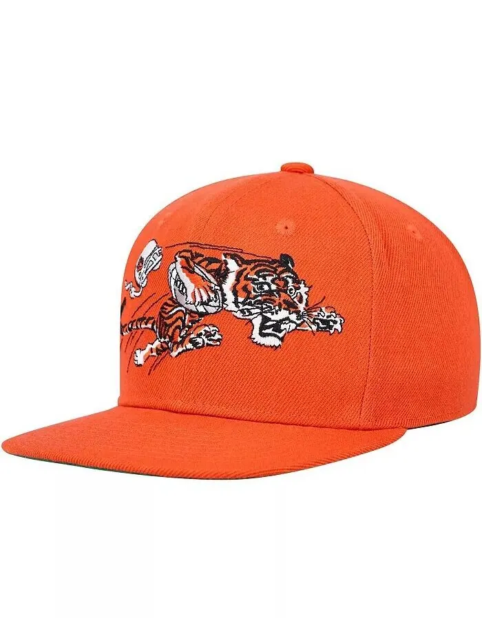 Кепка Big Boys and Girls Orange Cincinnati Bengals Gridiron Classics Ground Snapback Mitchell & Ness — изображение 1 из 1
