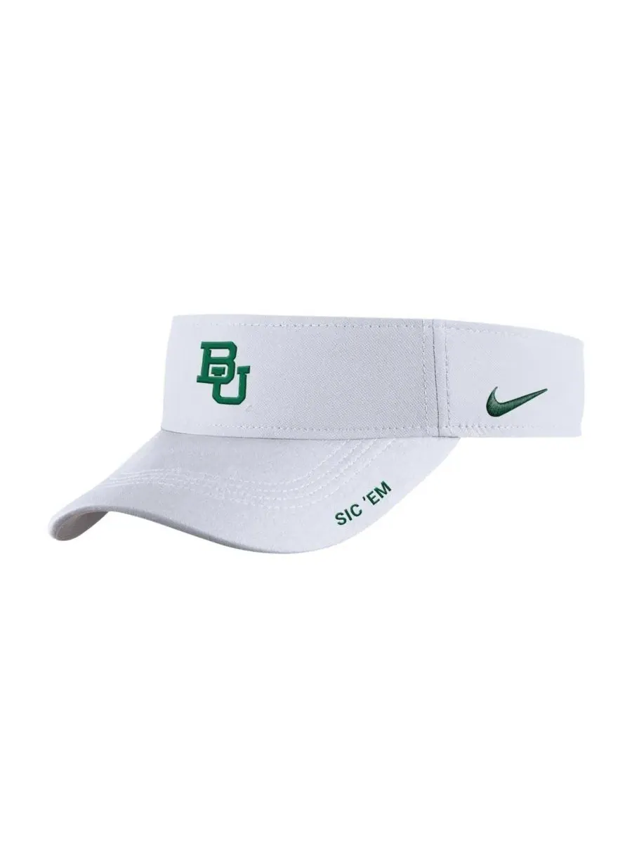Nike Мужская белая бейсболка Baylor Bears для игры в софтбол, модель Authentic Ace Performance с — изображение 1 из 2, белый