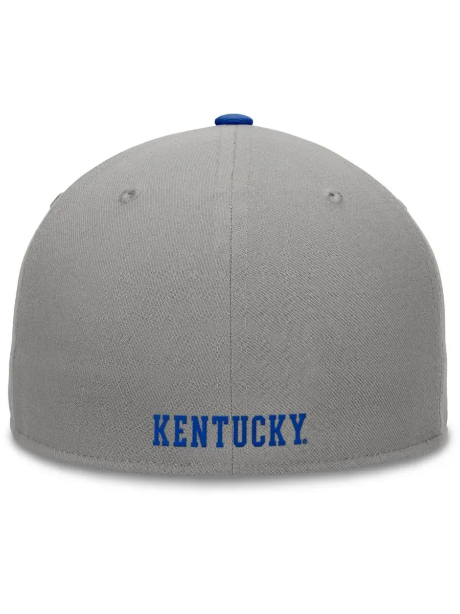 Top of the World Мужская двухцветная бейсболка Kentucky Wildcats Rally серого/королевского цвета — изображение 2 из 4, серый