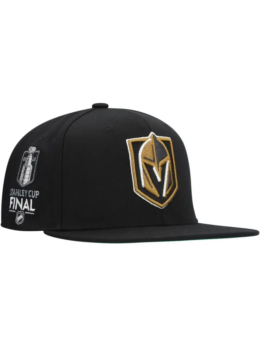 Mitchell & Ness Мужская черная кепка Vegas Golden Knights Core Top Spot Snapback — изображение 1 из 4, черный