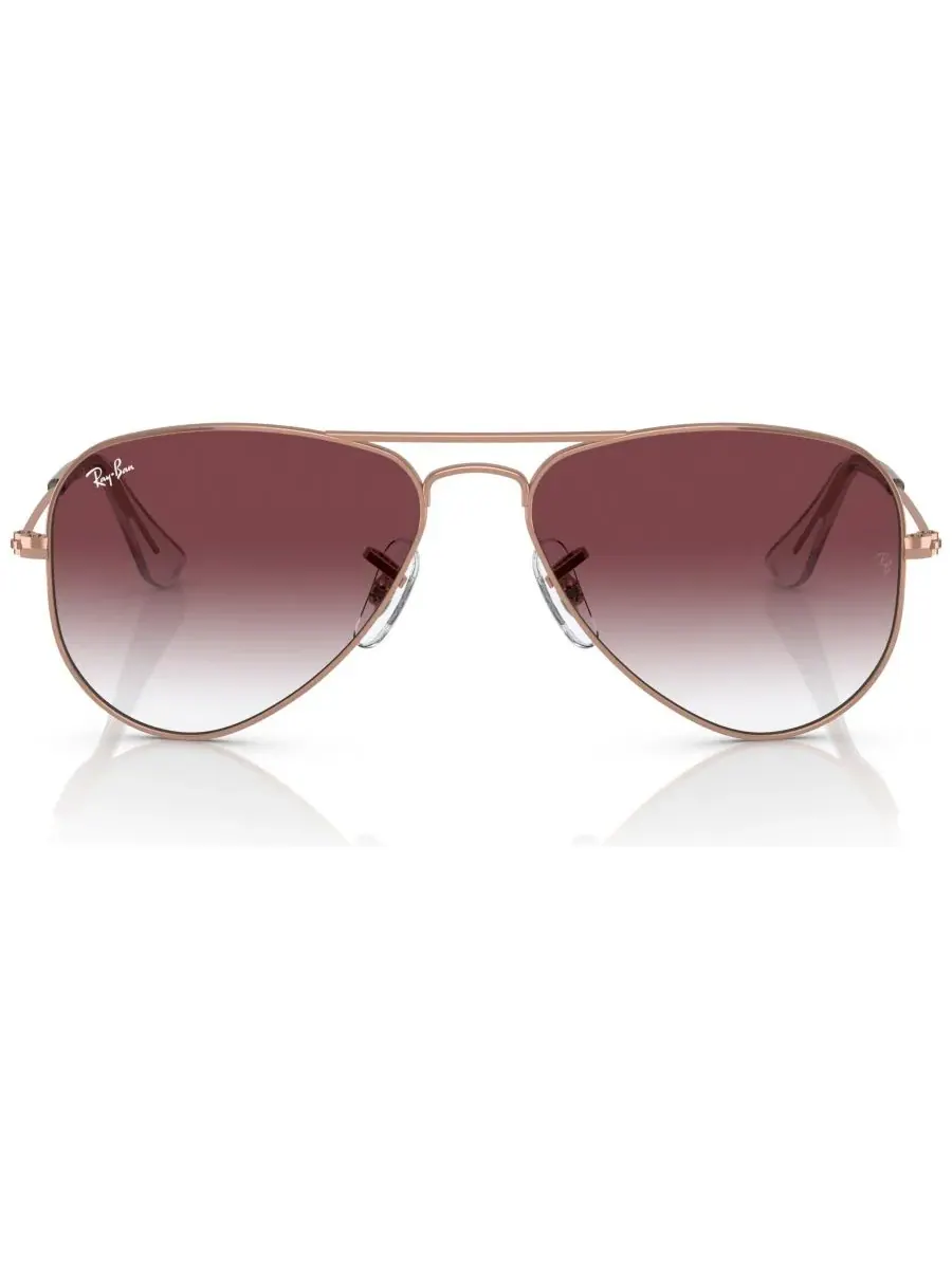 Детские солнцезащитные очки, GRADIENT AVIATOR RJ9506 (для детей 7-10 лет) Ray-Ban Jr — изображение 4 из 6, розовый золотистый