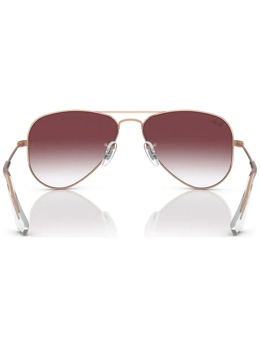 Детские солнцезащитные очки, GRADIENT AVIATOR RJ9506 (для детей 7-10 лет) Ray-Ban Jr — изображение 5 из 6, розовый золотистый