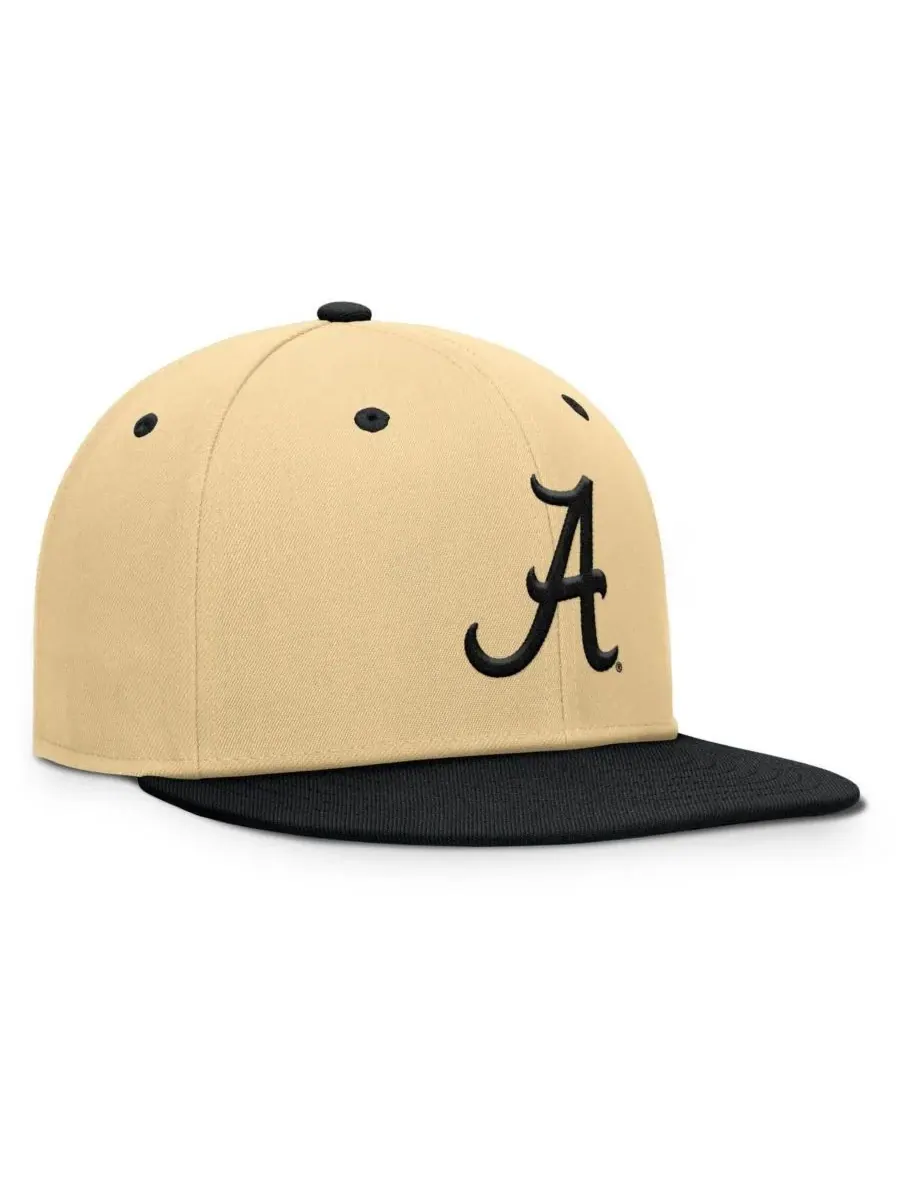 Fanatics Мужская золотисто-черная бейсболка Alabama Crimson Tide Balance Fitted Hat — изображение 3 из 4, золотистый черный