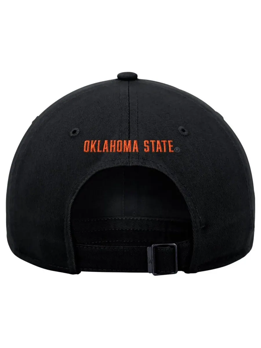 Nike Мужская черная регулируемая кепка Oklahoma State Cowboys Club — изображение 2 из 2, черный