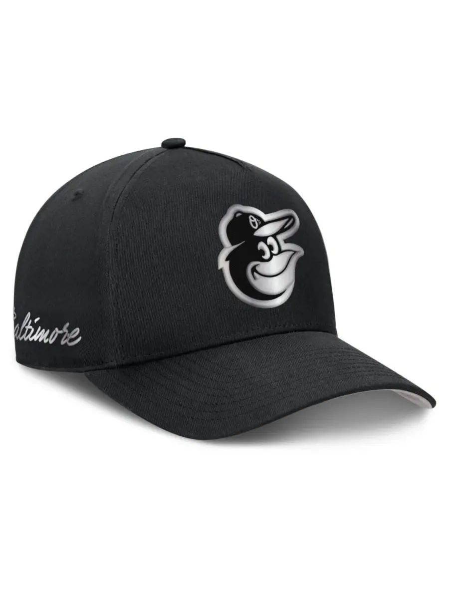 Бейсболка Nike Baltimore Orioles Rise Dri-FIT — изображение 1 из 5, черный серый