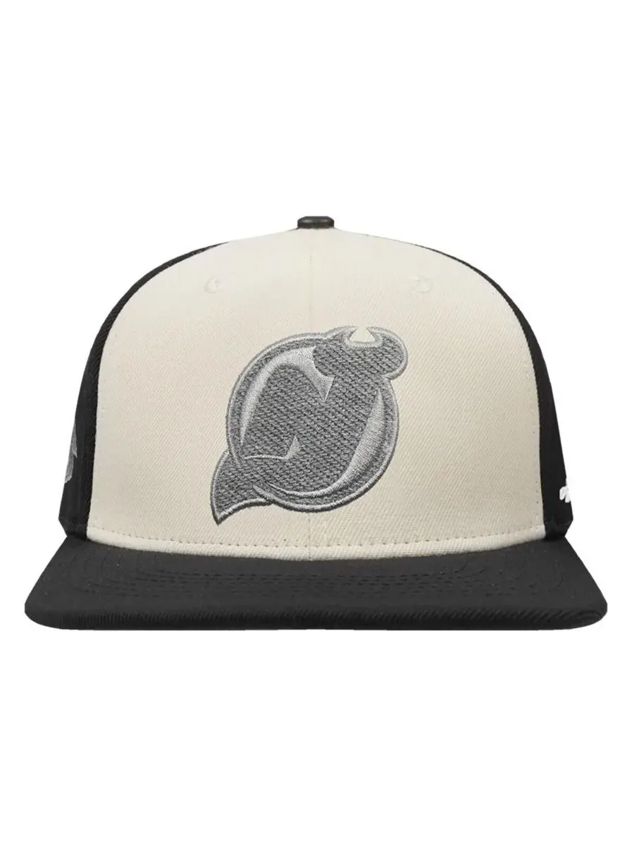 Pro Standard Мужская кремово-черная кепка New Jersey Devils из французского махрового трикотажа с — изображение 2 из 4