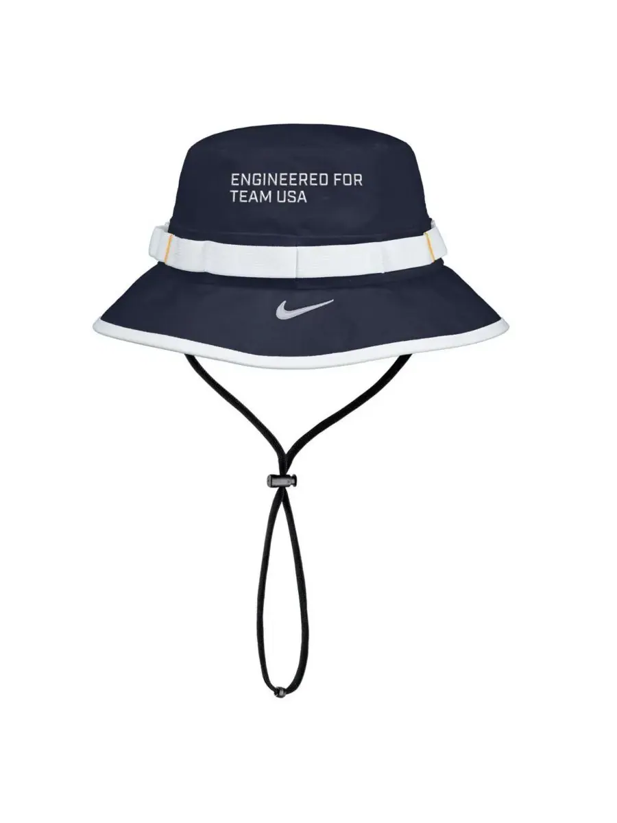 Nike Мужская панама-ведро Navy Team USA Apex Sideline On-Field Dri-FIT — изображение 2 из 2, темно-синий