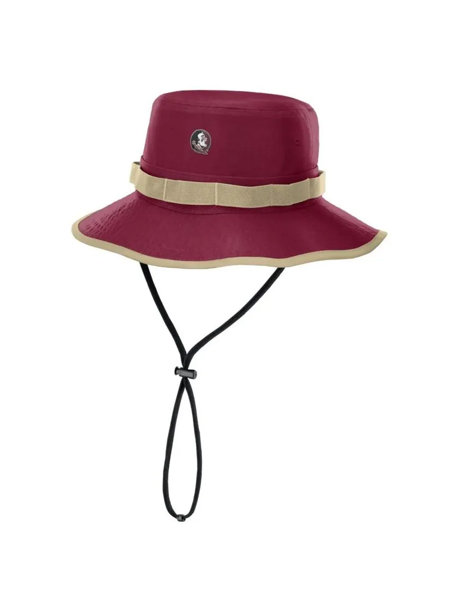 Мужская панама Garnet Florida State Seminoles 2025 Sideline Apex Boonie Performance Nike — изображение 1 из 2, гранат