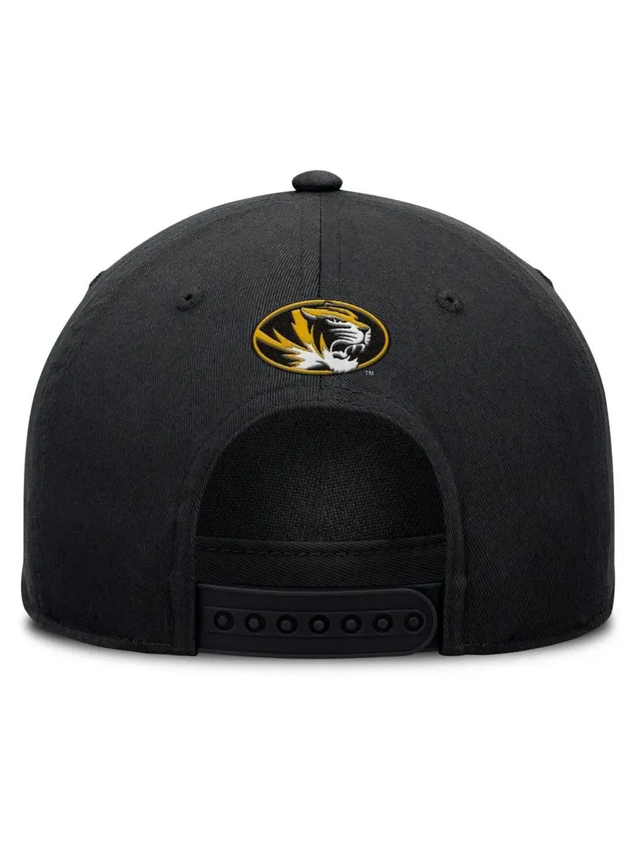 Мужская черная регулируемая кепка с символикой команды Missouri Tigers, символизирующая фол-бол — изображение 4 из 4, черный