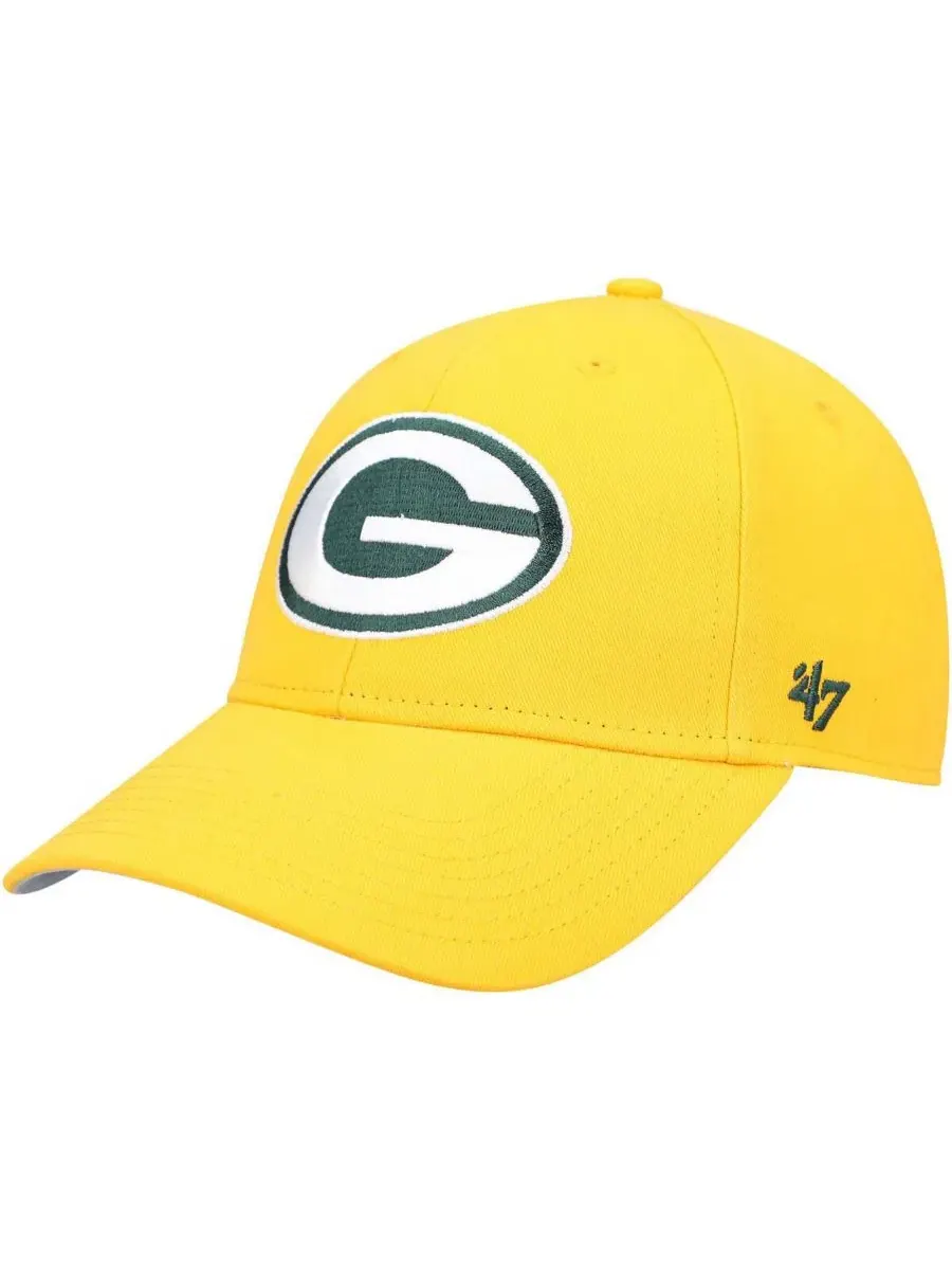 Кепка с вышитым логотипом Green Bay Packers '47 Brand — изображение 1 из 4, золото