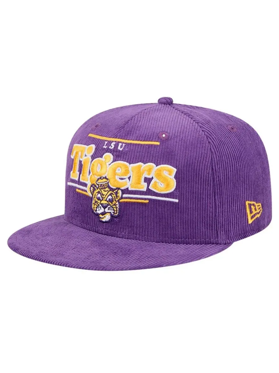 New Era Мужская фиолетовая кепка-снепбек LSU Tigers Display 9FIFTY — изображение 1 из 4, фиолетовый