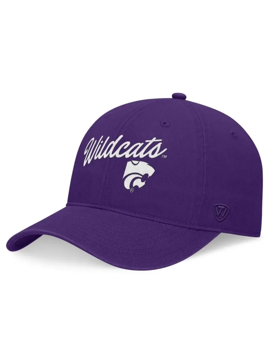 Top of the World Мужская фиолетовая регулируемая кепка Kansas State Wildcats Heritage CeeCee — изображение 1 из 4, фиолетовый
