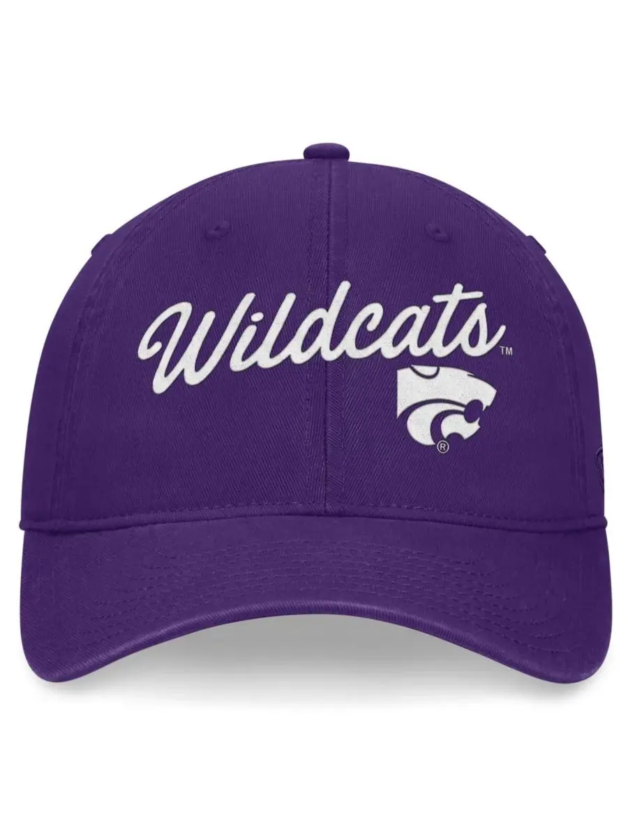 Top of the World Мужская фиолетовая регулируемая кепка Kansas State Wildcats Heritage CeeCee — изображение 4 из 4, фиолетовый
