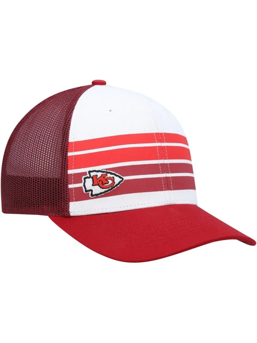 '47 Brand Бейсболка-тракер с застежкой-регулятором «Kansas City Chiefs Cove Trucker» белого и — изображение 1 из 2