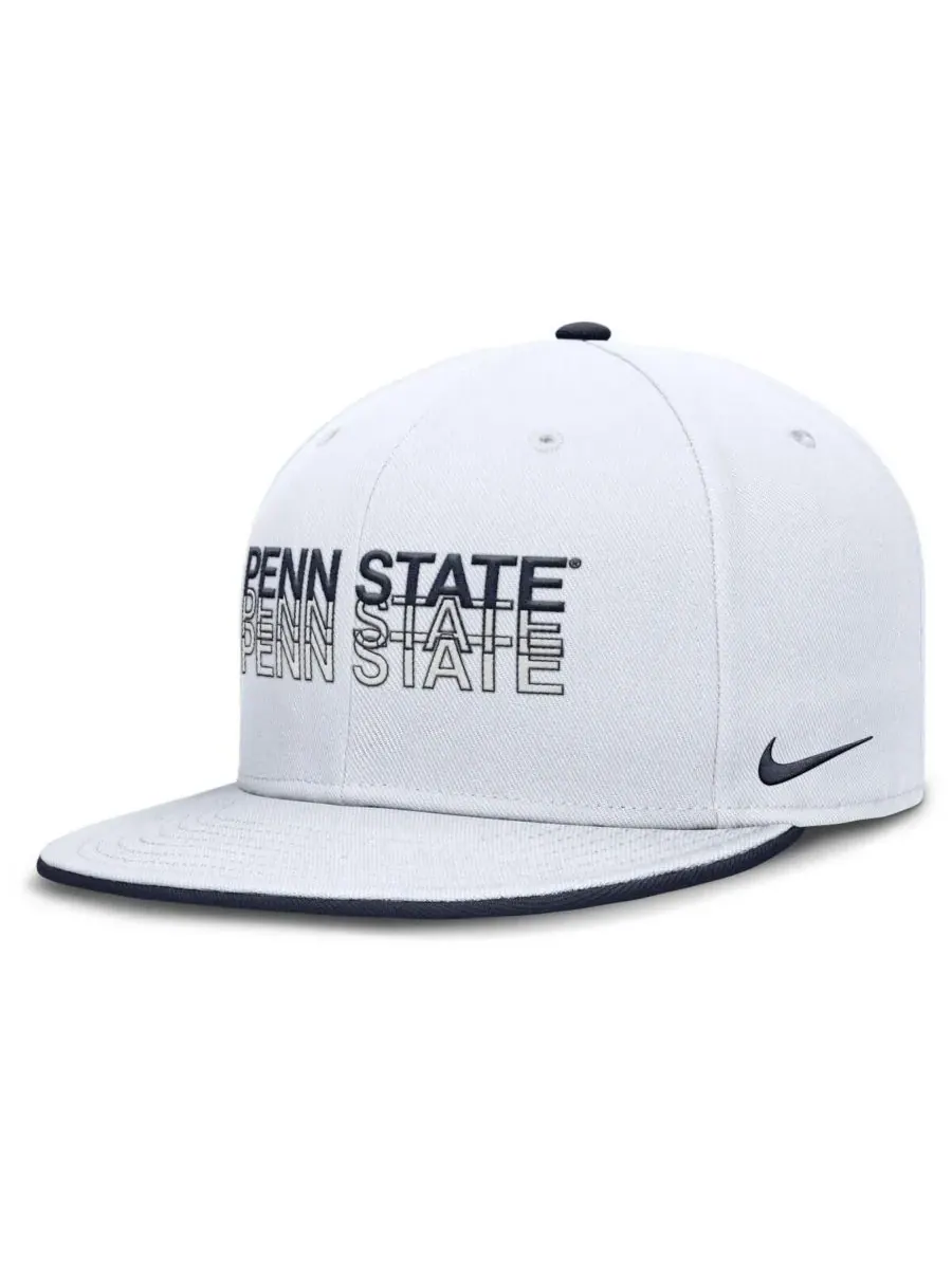 Nike Мужская белая бейсболка Penn State Nittany Lions True Primetime Performance Fitted Hat — изображение 1 из 4, белый