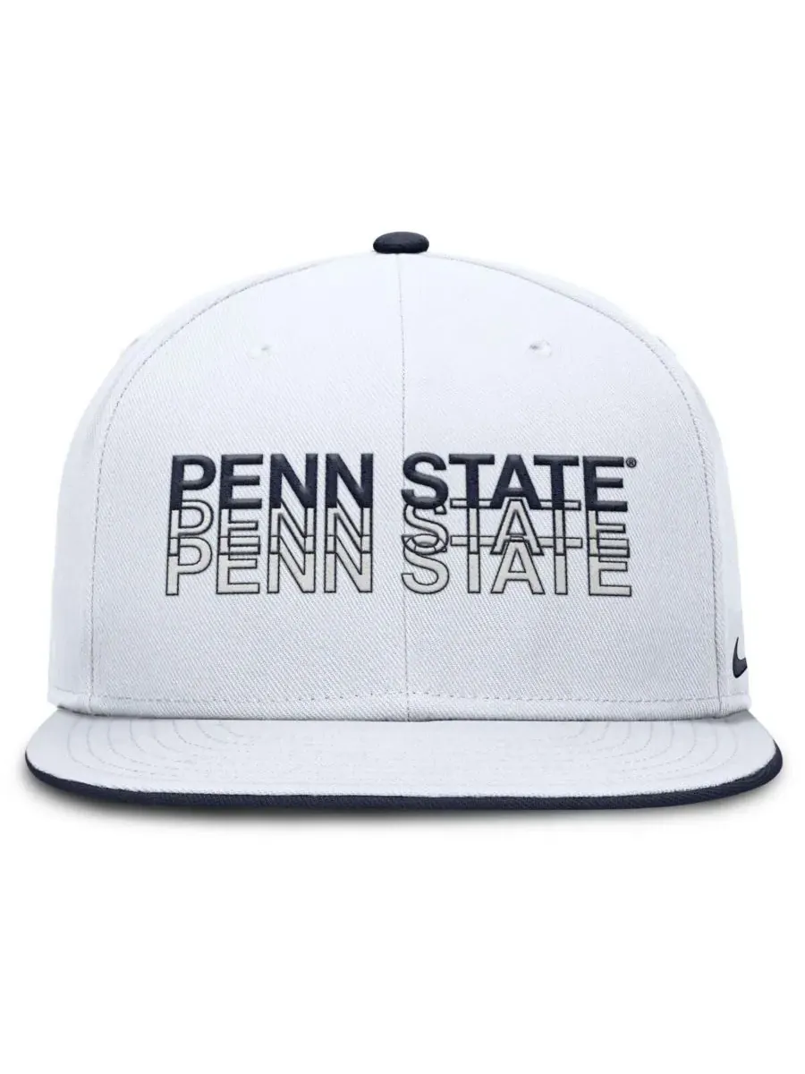 Nike Мужская белая бейсболка Penn State Nittany Lions True Primetime Performance Fitted Hat — изображение 2 из 4, белый