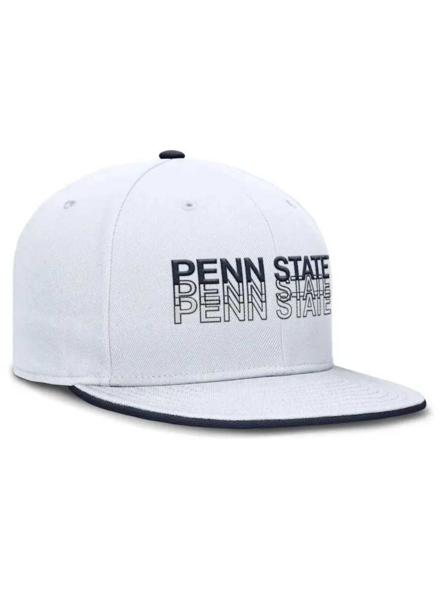 Nike Мужская белая бейсболка Penn State Nittany Lions True Primetime Performance Fitted Hat — изображение 3 из 4, белый