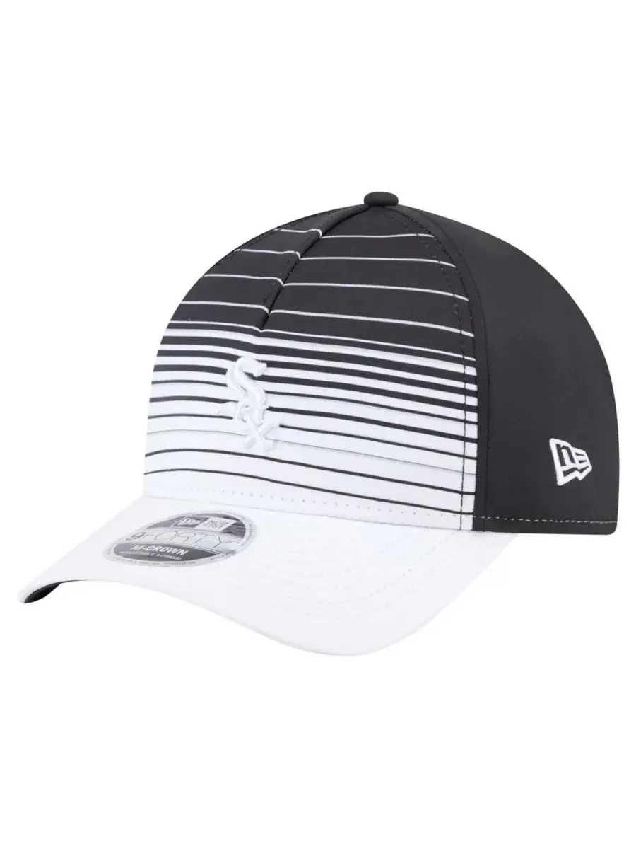New Era Мужская черная бейсболка Chicago White Sox Gradient 9FORTY с регулируемой высотой и средней — изображение 1 из 4