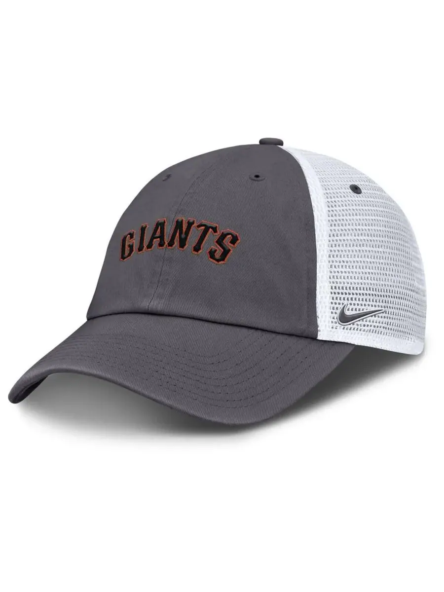 Nike Мужская серая регулируемая бейсболка с логотипом команды San Francisco Giants — изображение 1 из 4, серый
