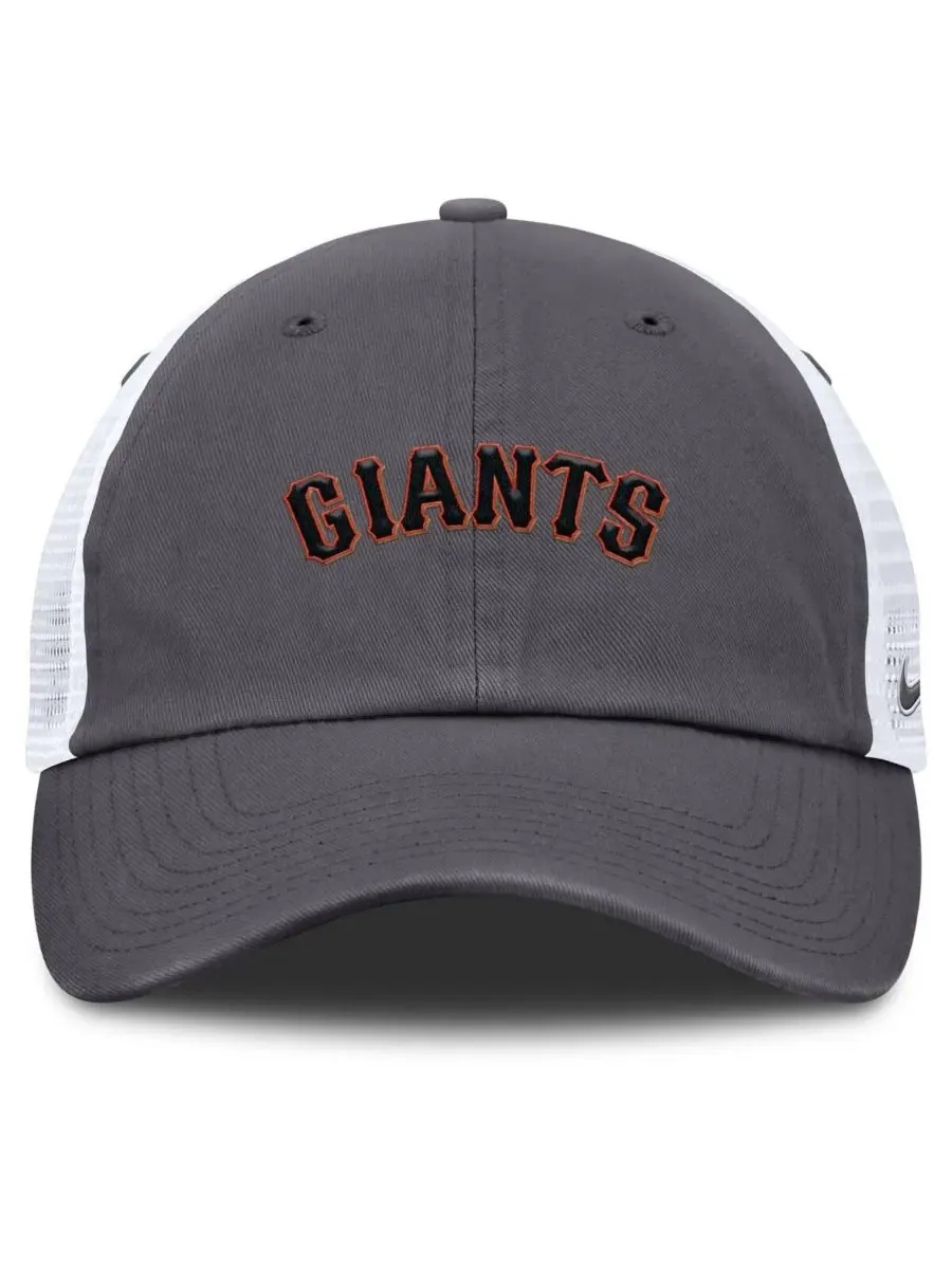 Nike Мужская серая регулируемая бейсболка с логотипом команды San Francisco Giants — изображение 2 из 4, серый