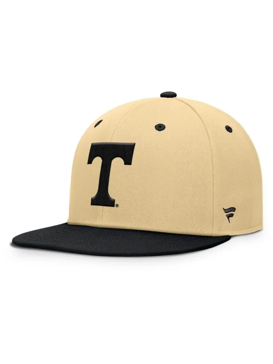 Fanatics Мужская бейсболка Tennessee Volunteers Balance Fitted Hat цвета хаки/черного цвета — изображение 1 из 4, хаки черный