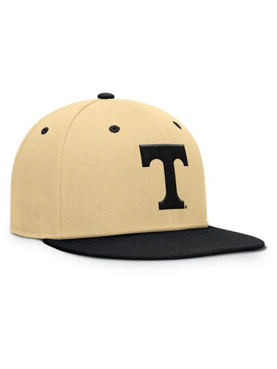 Fanatics Мужская бейсболка Tennessee Volunteers Balance Fitted Hat цвета хаки/черного цвета — изображение 3 из 4, хаки черный