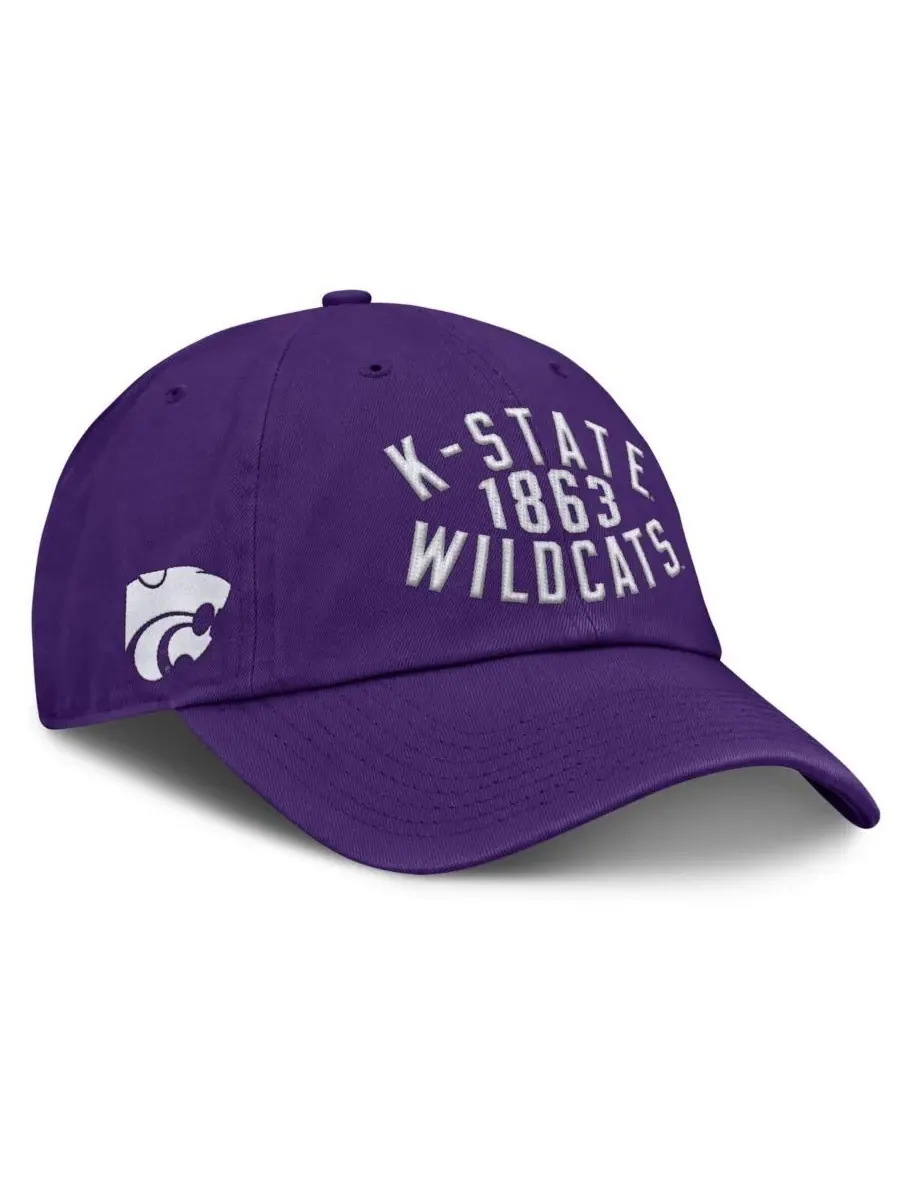 Fanatics Мужская фиолетовая регулируемая кепка Kansas State Wildcats Archer — изображение 1 из 4, фиолетовый